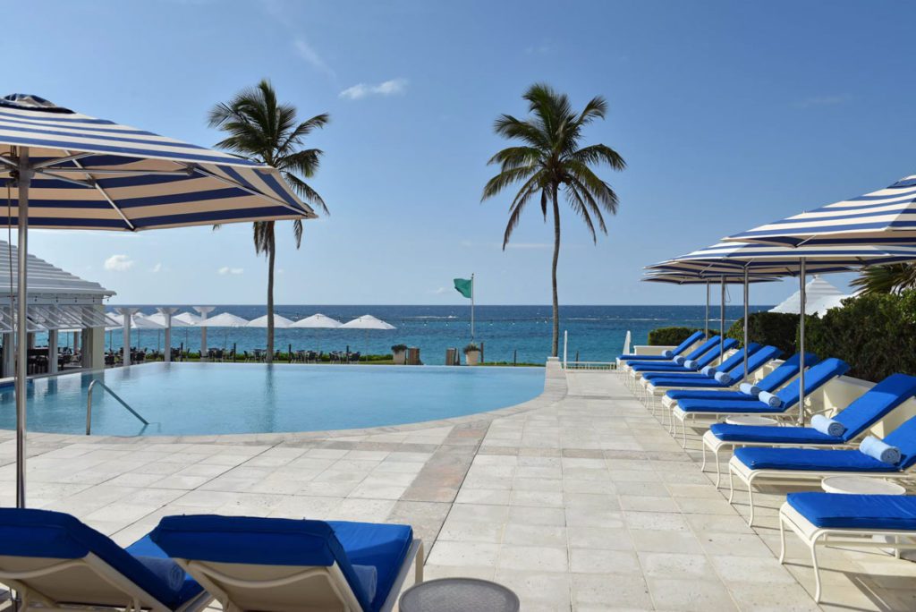 The pool at the Rosewood Bermuda, one of the best hotels in Bermuda for families.