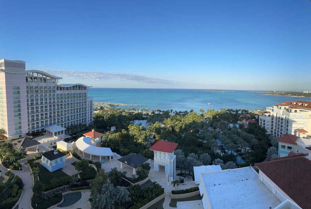 The grounds of Baha Mar Resort in the Bahamas, which families love!