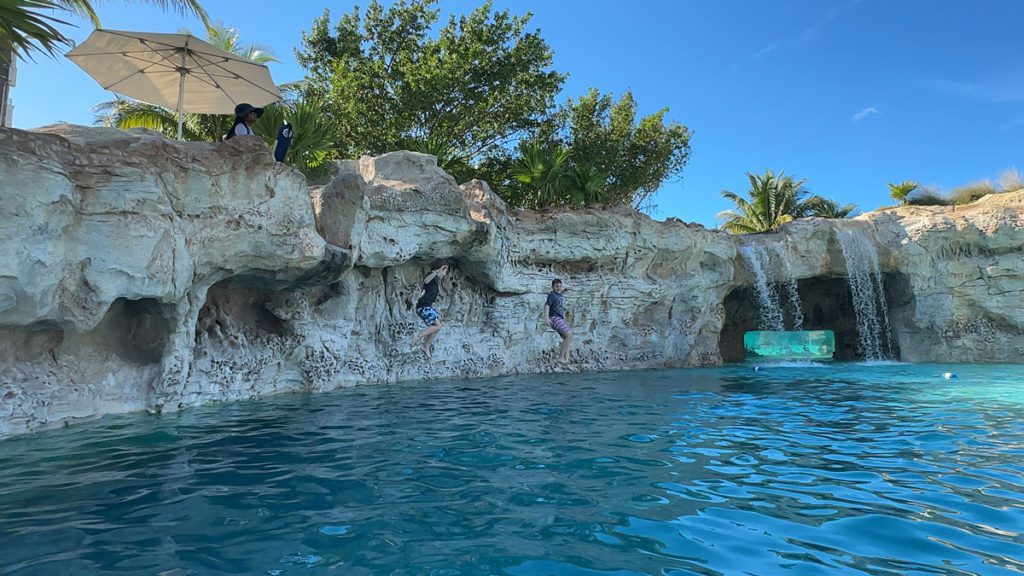 The pool complex at Baha Mar Resort in the Bahamas, which is great for families. 