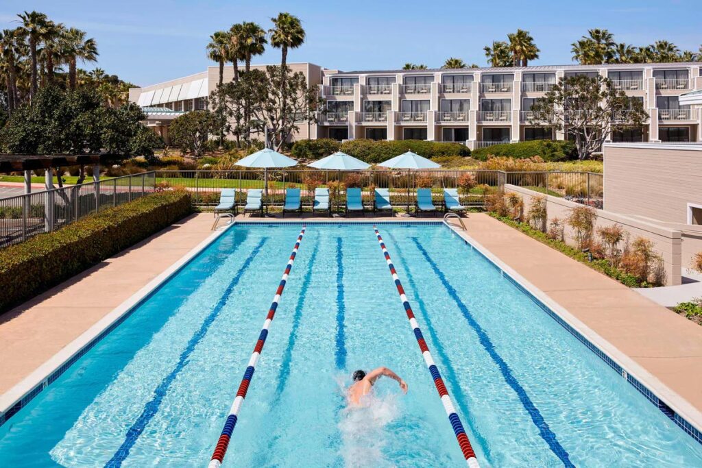 The outdoor pool at the Coronado Island Marriott Resort & Spa.