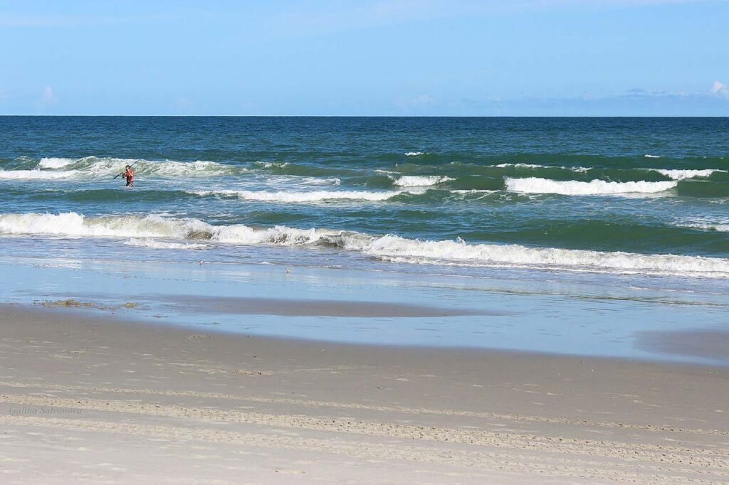 A view of the ocean in Myrtle Beach, South Carolina. 